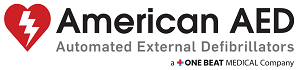 American A.E.D. Automated External Defibrillators a One Beat Medical Company Logo